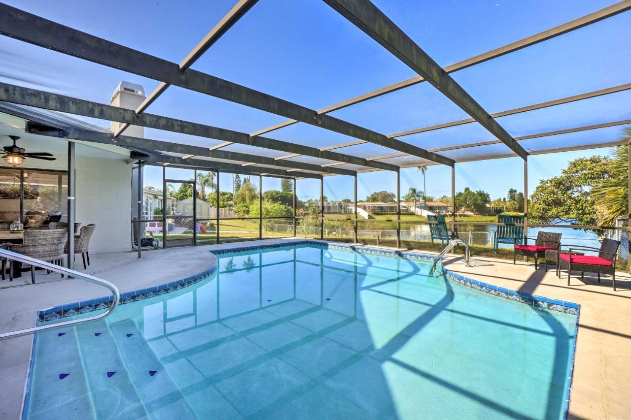 Waterfront Port Richey House With Heated Pool! Exterior foto